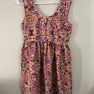 Billabong sleeveless dress Small floral w/ pockets S/P mini